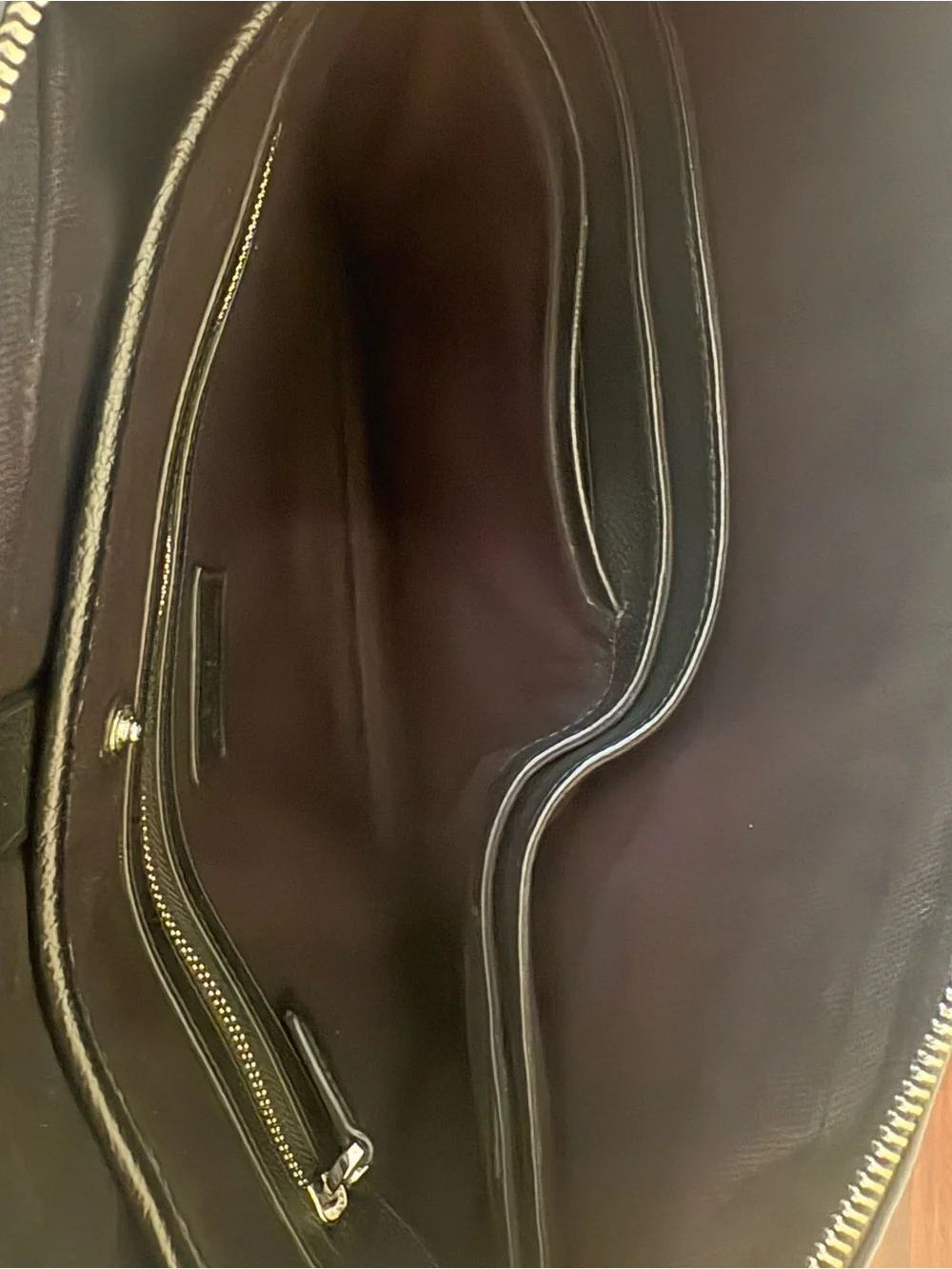 Polo by Ralph Lauren Black Pebbled Leather Briefcase with Shoulder Strap